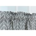 thumbnail image 4 of Decorative Sun Proof Shade Screen Purdah Short Curtain for Kitchen Balcony Home 145x45cm (Gray Stripe), 4 of 4