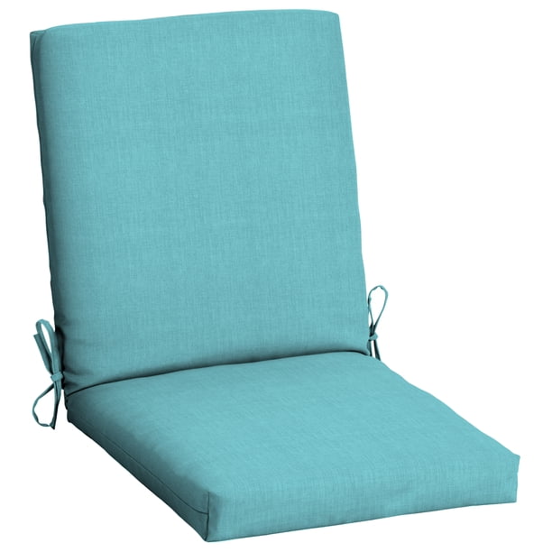 Mainstays Solid Turquoise 43" 1 Piece Outdoor Dining Chair Cushion