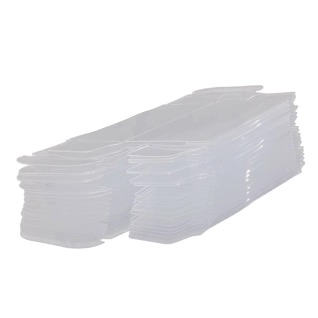 50 Uds caja transparente de PVC estuche de exposición modelo de vehículo caja de presentación de coche juguete, modelo de coche 1/64 caja de protecció