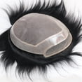 thumbnail image 7 of Exhuast Systems For Men Mono & Pu With Lace Front Breathable For Male Hair Prosthesis 100% European Human Hair Toupee Men Wig, 7 of 7