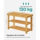 thumbnail image 5 of SONGMICS Banco Zapatero, Organizador para Zapatos de Bambú, 28.7 x 70.1 x 45.3 cm, para Sala de Estar, Dormitorio, Natural, 5 of 7