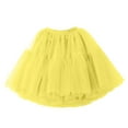 thumbnail image 3 of Ediodpoh Carnival Women's Skirts 4 Layer 60Cm Mesh Half Skirt with Patchwork Design Tutu Puffy Skirt Ballet Skirt Yellow One Size, 3 of 3