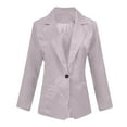 thumbnail image 6 of qucoqpe Blazers for Women Casual Open Front Long Sleeve Button Work Business Suit Coat Womens Lightweight Office Suit Jackets Blazer, 6 of 8
