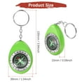 thumbnail image 3 of Keychain Compass [10PCS] - Survival Pocket Mini Compass Bulk with Key Ring for Hiking & Camping - [Green], 3 of 6