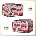thumbnail image 2 of KLL Gnomes On The Car Print 4 Slice Toaster Dust Covers Kitchen Small Appliance Cover with 2 Pockets,Can hold Jam Spreader Knife & Toaster Tongs (12.4 x 10.6 x 8.2), 2 of 6