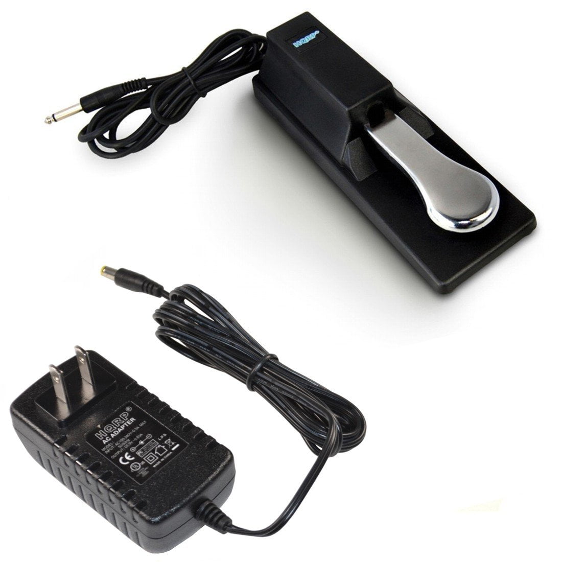 HQRP AC Adapter Sustain Pedal for Casio CTK-2000 CTK-2100 CTK