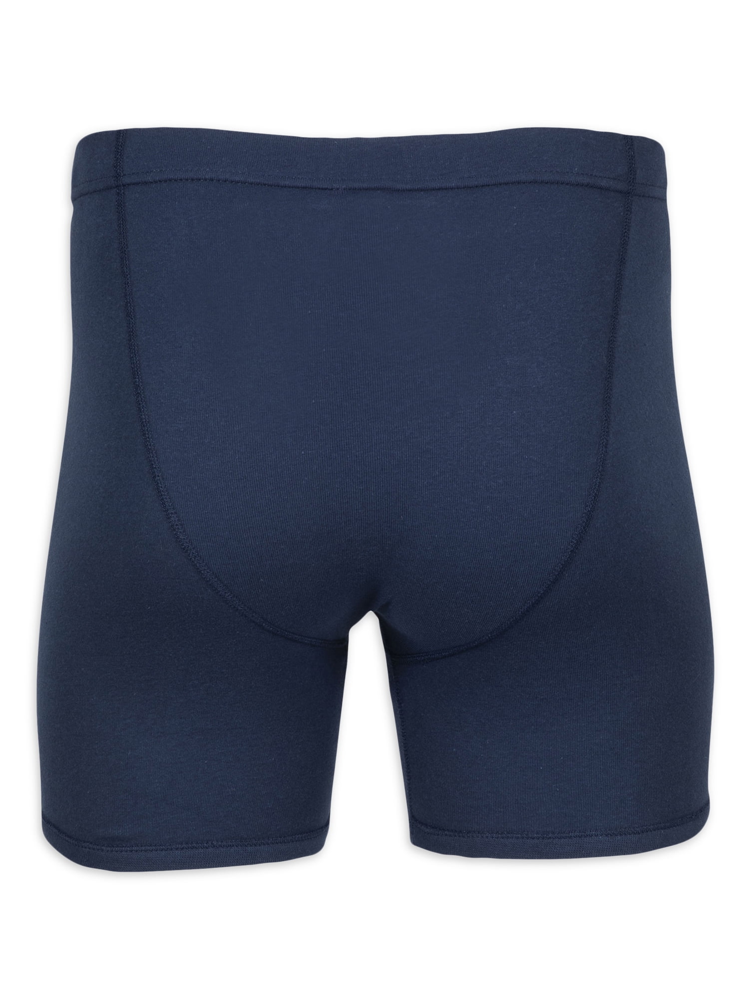 George Men's Covered Waistband Regular Leg Boxer Briefs, 10-Pack