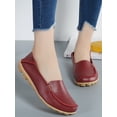 thumbnail image 5 of Fangasis Womens Casual Shoes Fashion Loafers Slip On Flats Driving Lightweight Nurse Shoe Wine Red 8, 5 of 5