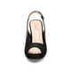 thumbnail image 3 of Zapatos de Tacón Alto Plataforma Abiertos para Mujer DREAM PAIRS Negro Talla 9, 3 of 6