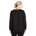 thumbnail image 2 of Just My Size OJ098 Comfortsoft Eco Smart Col Rond en V pour Femmes Chandail en Molleton, Ébène - Taille 1X, 2 of 2