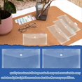 thumbnail image 4 of Paquete de 40 Sobres de Plástico Transparente de 5 X 10 Pulgadas con A Presión, Sobres de Plástico Reutilizables para Lápices y Dinero, 4 of 5