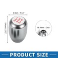 thumbnail image 5 of Unique Bargains Universal Gear Shift Knob Aluminum Alloy Car for 5 Speed Manual Vehicle W/ 3 Adapter Titanium Tone 1 Set, 5 of 6