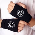 thumbnail image 1 of Guantes de anime bidimensionales que rodean el logotipo de la hoja de madera UZhi Po algodón de doble capa grueso cálido, 1 of 5