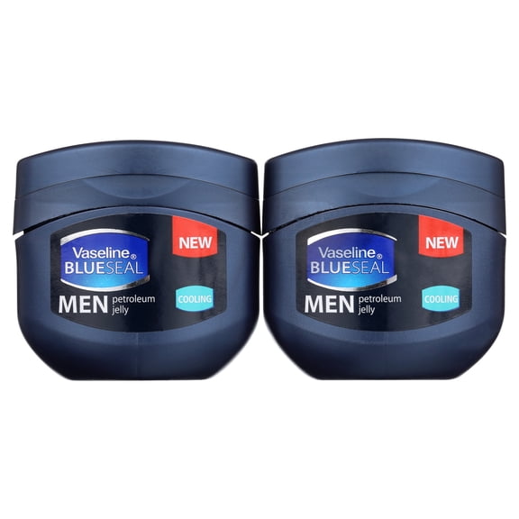 Vaseline Blue Seal Men Cooling Petroleum Jelly 100ML / 3.4oz (2 Pack)