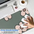 thumbnail image 4 of Vintage Groovy Flowers Desk Mat: Perfect Blend of Style & Functionality! Extended Gaming Mouse Pad for Smooth Office Work & Gaming, Large Mousepad with Non-Slip Rubber Base - 31.5x11.8 inches, 4 of 7