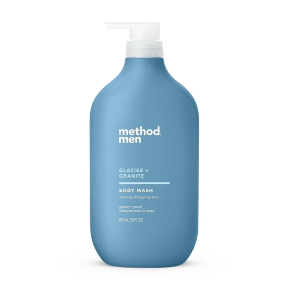 Method Men Body Wash, Glacier + Granite, Paraben and Phthalate Free, 28 FL Oz (Pack of 1)