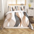 thumbnail image 1 of Erosebridal Minimalst Comforter Cover for Adult, Abstract Ombre Bedding, Stripes Decor, Reversible 2 Pieces（No Comforter）, 1 of 7