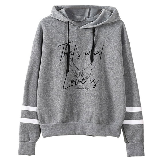 Alexandra Kay Merch Hoodie unisex, no pocket, double bar sleeves, sports shirt, street wear