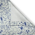 thumbnail image 4 of Ambesonne Cartoon Valance Pack of 2, Geometry Chemistry Theme, 42"X18", Blue and Ivory, 4 of 5