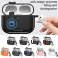 thumbnail image 2 of For AirPods Pro 3 Protective Case With Secure Lock Leather Bracket Cover,,, 2 of 8