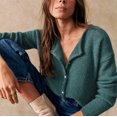 thumbnail image 5 of New autumn/winter women's simple cardigan sweater, button-down round neck, solid color knitwear, 5 of 5