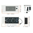 thumbnail image 6 of VEVOR Register Booster Fan, Quiet Vent Booster Fan Fits 4” x 12” Register Holes, with Remote Control and Thermostat Control, Adjustable Speed for Heating Cooling Smart Vent, White, 6 of 9