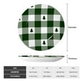thumbnail image 2 of Gaeub Green White Lumberjack Plaid Print Ceramic Plate,Dinner Plates,Bone China Decorative Plates with Display Stand,Art Ceramic Ornaments for Wall Hanging Decoration-10in, 2 of 6
