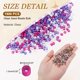 thumbnail image 2 of Uxcell 1900 Paquete de Cuentas de Vidrio a Granel, Cuentas Redondas Mini Espaciadoras de 1.3mm para Fabricación de Joyas de Aretes, Collares, Pulseras, Serie Púrpura, 2 of 6