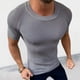 thumbnail image 2 of Jersey de manga corta ajustado de punto liso para hombre: material suave, corte moderno, tallas M-XXL, 2 of 6
