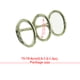 thumbnail image 5 of Bewildely 1 Juego de anillos para libros, Metal suelto con buena resistencia, plata, tres círculos consecutivos, Kit DIY, accesorios de papelería para Artesanía 20 mm Bewildely HA059761-02, 5 of 6