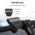 thumbnail image 3 of Electric Bicycle 36V48V LED G20 Meter Control Panel Display for Ebike 5 Pin Waterproof Plug Connector,1 * Ebike LED Display Meter,Black, 3 of 8