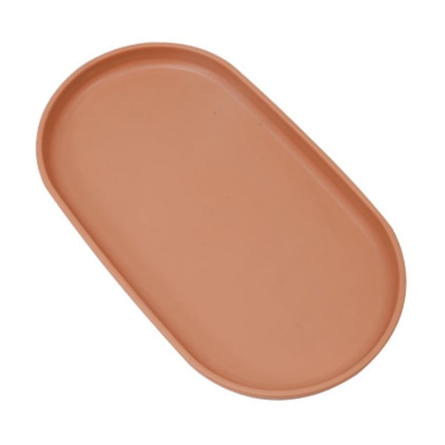 WHEANG Dessert Tray Grade Simple Style Smooth Edge Multipurpose Storage Tray Oval Storage Tray Dish Dinner Plate Kitchen