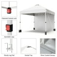 thumbnail image 6 of 10x10 Pop Up Canopy Tent with 1 Removable Sidewall, Heavy Duty Commercial Instant Shelter with One-Person Setup, 100 Sq Ft Shade for Outdoor Events, Camping, Farmers Market, 6 of 9
