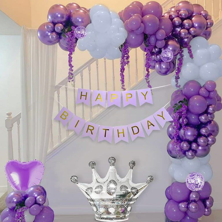 70Pcs/lot Macaron Purple Balloons Garland Pastel Lilac Violet