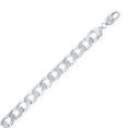 thumbnail image 2 of iJewelry2 Rhodium Plated Sterling Silver 9.2mm Urban Cuban Chain Necklace 18'', 2 of 2