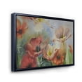 thumbnail image 3 of Designart 'Ancient Flowers In Dark Pastel Colours' Traditional Framed Canvas Wall Art Print, 3 of 5