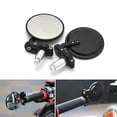 thumbnail image 2 of HEVIRGO 1 Pair 7/8inch Universal Round Handlebar End Motorcycle Rearview Side Mirror, 2 of 10