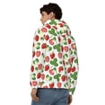 thumbnail image 4 of Kdxio Strawberry Print Men Hoodies Casual Hoodies for Men with Zip Pockets Full Zip Long Sleeve Sweatshirt Sports Hooded Jacket-Small, 4 of 5