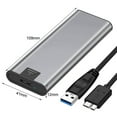thumbnail image 1 of POINTERTECK M.2 SATA SSD Enclosure M.2 NGFF To USB 3.0 SSD Case External Aluminum Alloy High Speed Hard Drive Box For Windows XP, 1 of 8