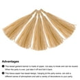 thumbnail image 4 of Uxcell 20Pcs Khaki Tassel Garland Banner w Rope for Wedding Birthday Party Decoration, 4 of 6