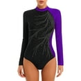 thumbnail image 6 of inhzoy Women's Long Sleeve Dance Leotard Bodysuit, 6 of 7