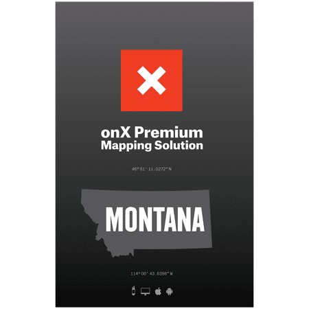 Montana Hunting Maps: onX Hunt Chip for Garmin GPS - Public & Private Land Ownership - Hunting Districts - Includes Premium Membership for onX Hunting App for iPhone, Android &