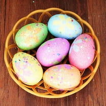 Savings Clearance Skegnu Easter Eggs 6 Pack Colorful Foam Eggs Decorative Printed Easter Eggs Children Toys Eggs Holiday Decoration Set Decorative Eggs Gift for Girls