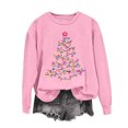 thumbnail image 6 of HOMBOM Womens Christmas Sweatshirt Crewneck Long Sleeve No Hood Christmas Tree Print Pullover Lightweight Loose Casual Fall Winter Tops, 6 of 6