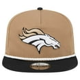 thumbnail image 2 of Men's New Era Khaki/Black Denver Broncos Desert Golfer Snapback Hat, 2 of 5