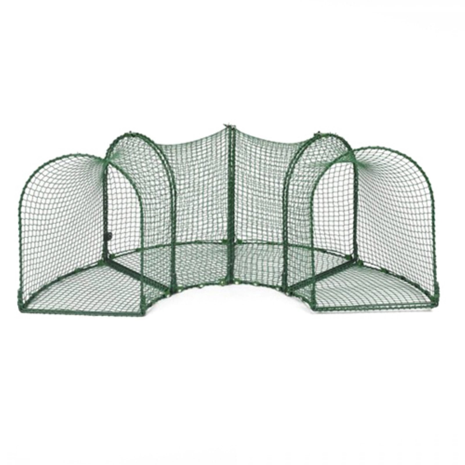 Kittywalk Curves 4 Outdoor Cat Cage Enclosure, Green, 96" x 18" x 24"