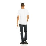 BELLA+CANVAS Adult Unisex Short Sleeve Crew T-Shirt for Tie-Dyeing, 2-Pack, Large, White