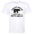 thumbnail image 2 of Instant Message - Don't Mess With This Papa Bear - Men's Short Sleeve Graphic T-Shirt, 2 of 6