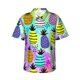 thumbnail image 1 of Fotbe Graffiti Pineapples Camisa Hawaiana para Hombre Unisex – Camisa Casual de Verano con Botones de Manga Corta de Algodón y Lino,Medium, 1 of 7