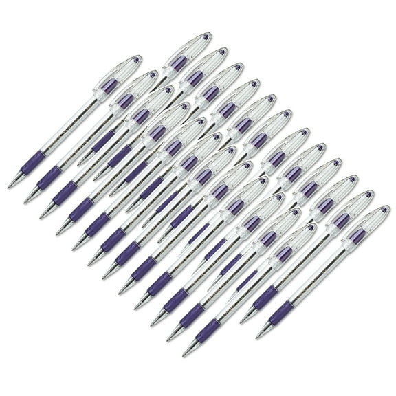 Pentel R.S.V.P. Ballpoint Pen, Medium Point, Violet, Pack of 24